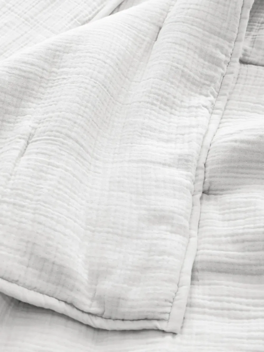 new Organic Cotton Gauze Dream Quilt white queen standard